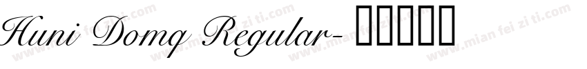 Huni Domq Regular字体转换